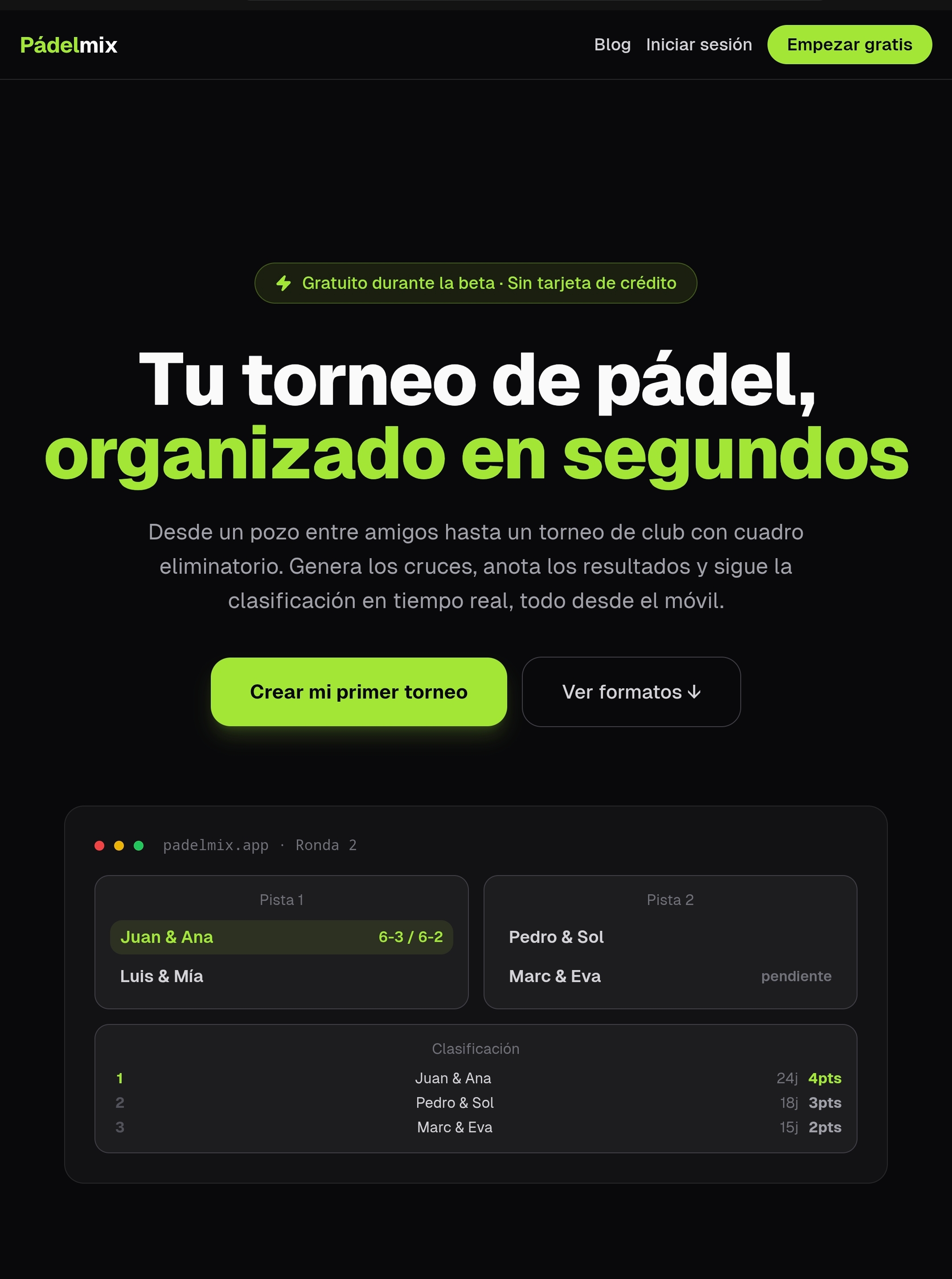 PADELMIX — producto propio de Stibios Labs