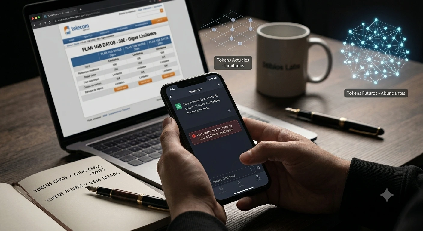 Los tokens son los nuevos gigas: por qué la IA es cara hoy (y no lo será siempre)